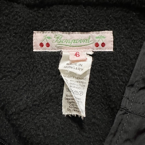 Bonpoint Lightweight Snowsuit w/Booties | Fleece Lined | Black | 6 Months - Picture 5 of 5